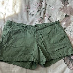 Olive green old navy shorts size 16